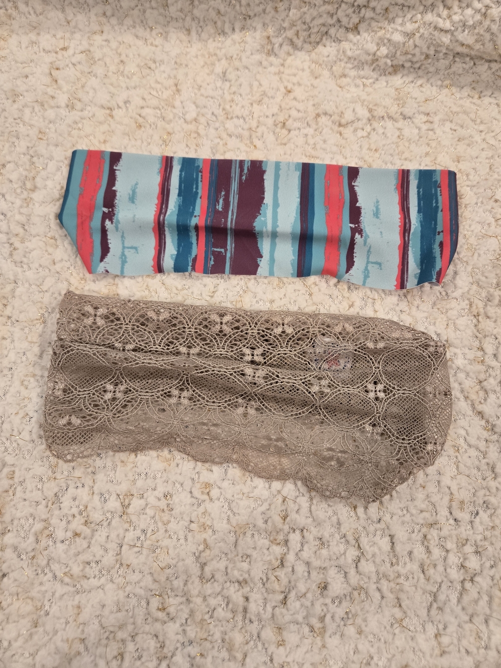 **BUNDLE OF 2** BolderBands Lace & Striped Headbands - Picture 2 of 5